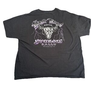 Vintage Sturgis Y2K Graphic Tee 2006 Biker Bike Week Mens Size 2XL Eagle Nature